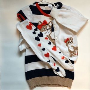 Gymboree sweater and dress set